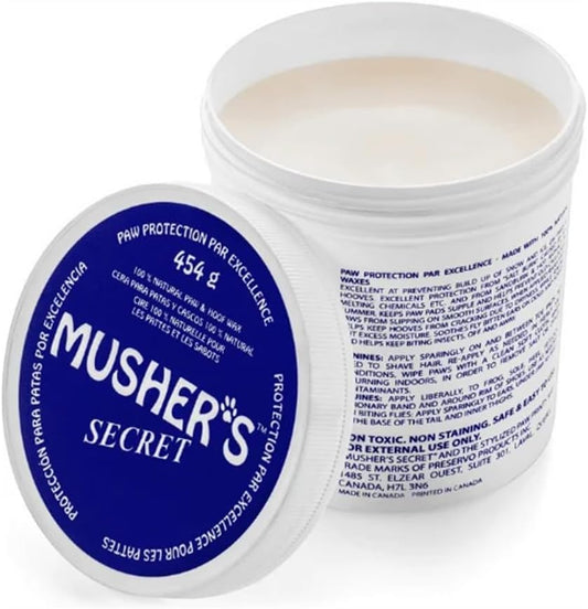 Musher's Secret All-Natural Dog Paw Balm, All-Season Paw Protector, 454gr