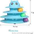 UPSKY Cat Toy Roller 3-Level Turntable Cat Toys with Six Colorful Balls