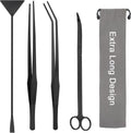 15" Aquarium Aquascape Tools Kit 4P Stainless Steel Aquascaping Set