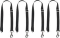 Premium Horse Blanket Sheet Leg Straps, Replacement Stretchy Belly Strap with Swivel Snaps and Sewn Loop End, Adjustable