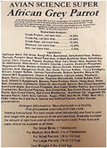 Volkman Avian Science African Grey Bird Food 8lb