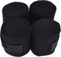 4Pcs Horse Leg Warp, Polyester Self Adhesive Breathable Wear Resistant Animal Leg Bandage for Cows Horses