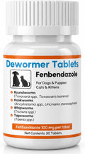 Dewormer for Dogs and Cats - Fenbendazole Tablet Broad Spectrum (50 Tablets