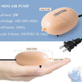 FEDOUR Mini Aquarium Air Pump, Quiet Fish Tank Oxygen Pump with Single Outlet, Aquarium Air Bubbler with Complete Access