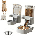 2-Pack Cage-Style Large Capacity Hanging Automatic Pet Feeder & Water Dispenser 50oz/1500ml,for Cages 0.98" Max Inner,1.