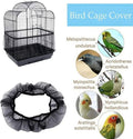 Bird Cage Cover,Universal Birdcage Seed Catcher Guard Net Cover, Nylon Pet Bird Cage, Airy Gauze Birdcage Accessories Me