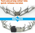 Herm Sprenger ClicLock Fastener Stainless Steel Buckle for Prong Dog Training Collar & Quick Release with Easy Buckle fo