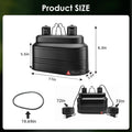MIXJOY Dual Reptile Light Fixture, Max 160W Each Heat Lamp Fixture with Separate Switches, Fits Reptile Light/Heat Lamp/