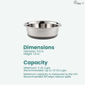 PEGGY11 Nonslip Stainless Steel Dog Cat Bowls, 2 US Cup, 2 Count
