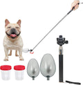 Dog Cat Urine Collector- Telescopic Handled Dog Pee Sample Catcher for Veterinary Supplies, Urine Stick for Small Large 