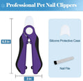 Swihauk Heavy Duty Dog Nail Clippers and Trimmers, Professional Pet Nail Clippers with Nail File for Dogs Cats Small Ani