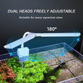 LED Aquarium Light Full Spectrum Clip Fish Tank Light Plants Light Double Swing Arm Light 4W Suitable for 2-10 Gal Fish 