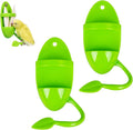 Bird Food Cuttlebone Holder for Cage, Bird Feeding Stand with Perch,2‑Pack