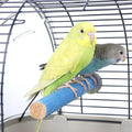 Hamiledyi 4 PCS Parrot Perch Stand Toy 7.9x0.8inch Bird Cage Perch Natural Paw Grinding Stick for Medium Parrots Parakeets Cockatiels Lovebirds Chewing Stick (M)