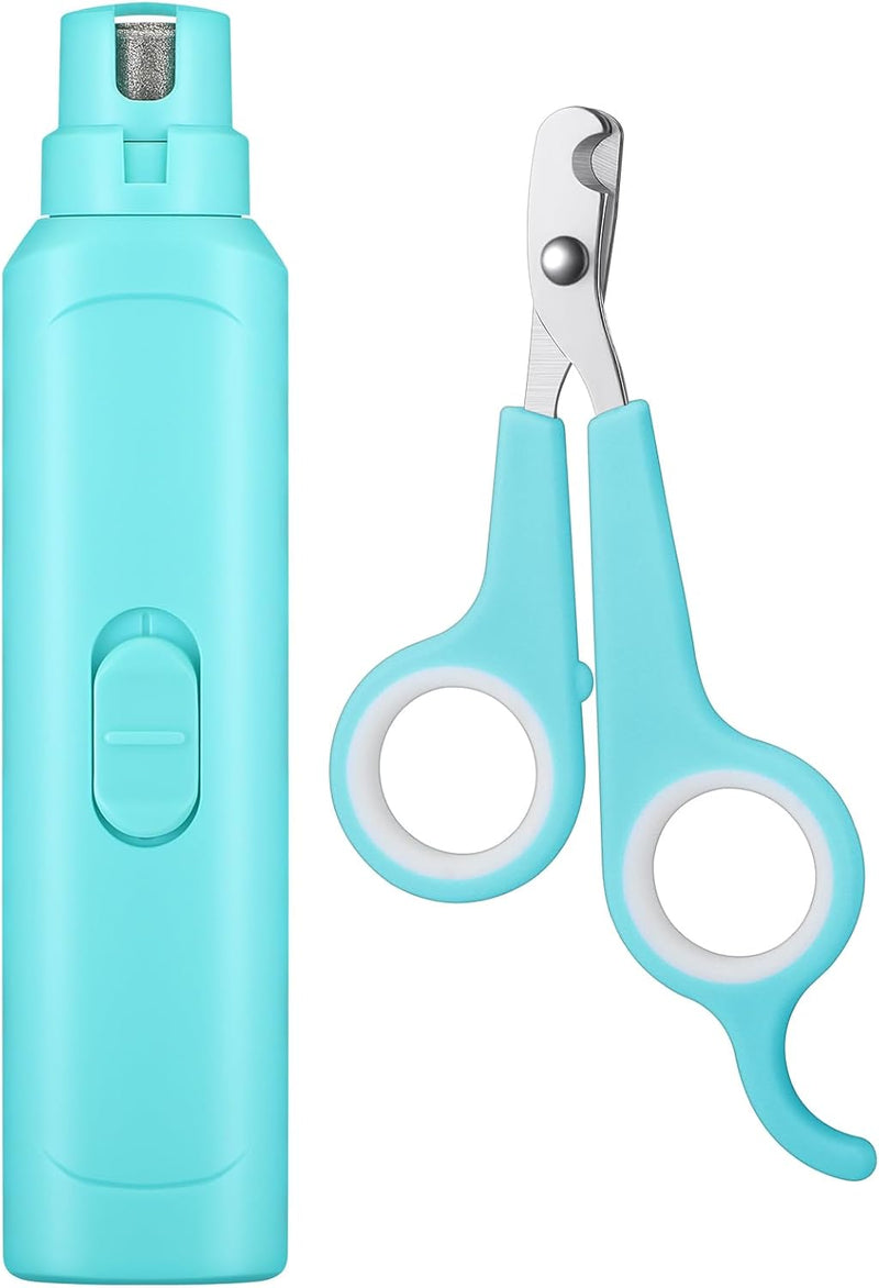 Lasnten 2 Pcs Bird Nail Grinder with Clipper Bird Nail Trimmer File Pet Grooming Tool for Parrot Budgerigars Parakeets M