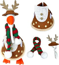 Christmas Desk Goose Outfits 7 Inch Desktop Geese Statue Clothes