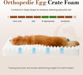 Cozila Dog Beds for Large Sized Dog, Orthopedic Pet Bed with Waterproof Lining, Soft Short Plush Surface & Egg Crate Foam, Machine Washable Pet Bed with Removable Cover & Anti Slip Bottom