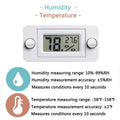 2PCS White Magnetic Temperature and Humidity Monitor for Jumping Spider Enclosure Accessories Digital Thermometer Hygrom