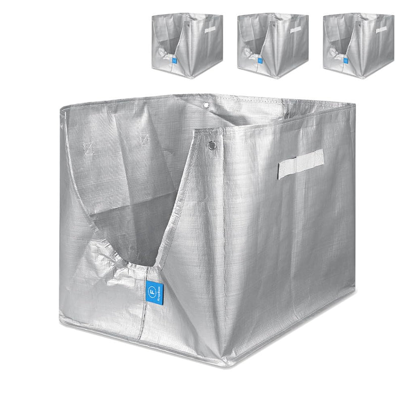 4 Pack Litter Box Liners F Compatible with Flip Litter Box Liner Type F, Reusable Liner Type-F with Carrying Handles