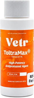 ToltraMax Toltrazuril 5.0% for Horses, Dogs, Cats, 60mL/2 Ounce, for Non-Food Chain Animals