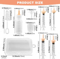 Pet Nursing Kit, Newborn Cat Bottle Feeding Set, for Newborn Puppies, Kitten, Other Small Animals,with Silicone Nursing Nipples, Formula Dispenser,Liquid Syringes,Measuring Cup&Cleaning Brush