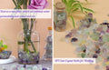 Fluorite Aquarium Gravel Rocks Natural Tumbled Healing Crystal Chips Bulk Gemstones Tumbled Crushed Stones for Fountain 