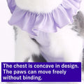 Cat Recovery Suit for Abdominal Wounds and Skin Diseases,Breathable Surgical Recovery Shirt After Surgery Wear Anti Lick