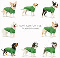 Lovelonglong Pet Clothing Dog Costumes Basic Blank T-Shirt Tee Shirts for Large Dogs Green XXXXL