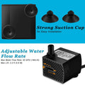 DOMICA 3W 50GPH Mini Submersible Water Pump, Small Fountain Pump for Pond, Aquariums, Fish Tank, Tabletop Fountain, Pet 