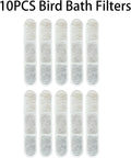 YOOSO WING 10PCS USB Water Circulation Bird Baths for Cage Filter (10pcs Filter)