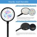 DaToo Mini Clip On Aquarium Light 7W Dimmable Small Fish Tank Light USB Moving Lamp with White Red Blue Green LED for 1 