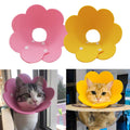 Adjustable Cat Recovery Collar - Cute Flower Neck Cones After Surgery, Set of 2, Surgery Recovery Elizabethan Collars for Kitten and Cats S Size (2 pcs)