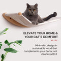 7 Ruby Road Cat Wall Hammock – Wall Mounted Cat Bed for Large Cats – Wood Perch Shelf, Cat Hammock for Wall, Holds Up to 35 lbs