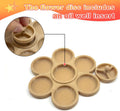 2 Pcs Hermit Crab Food Dish, 9 Grids Food & Water Bowl, Hermit Crab Tank Accessories