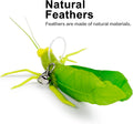 TTcat Feather Toys, 3 Pcs Simulation Insects Grasshopper Refills, Cat Toys Replacement Feathers for Cat Kitten Wand.
