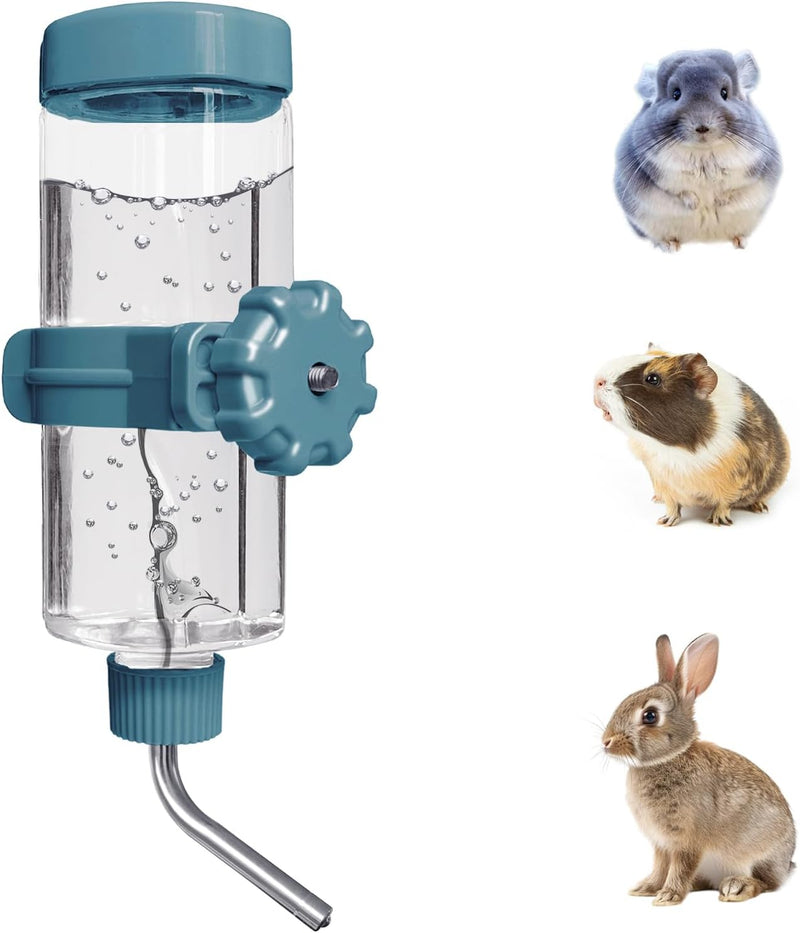 LOS ANDES 16.9oz Small Animal Water Bottle for Cage,Crate, Top Fill Water Dispenser for Guinea Pigs/Bunnies/Ferrets/Squi