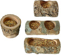 Apple Wood Feeding Bowl for Small Animals, Food Dish for Hamster, Guinea Pig, Chinchilla Rat Gerbils