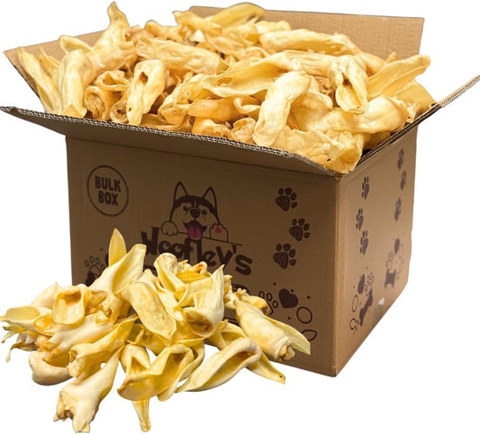 Woofley's - 100% Natural Whole Lamb Ear Dog Chews- 50 Count - Our Healthy Dog Lamb Ears are Easy to Digest and Great for