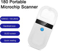 Pet Microchip Scanner ISO11784/85/FDX-B/EMID Animal Handheld Reader,134.2kHz Pet ID Scanner Rechargeable Animal Chip Reg