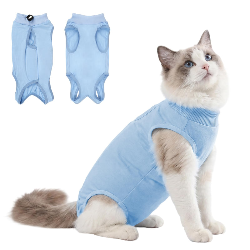 DoggieKit Cat Surgery Recovery Suit, Kitten Anti Licking Onesie for Female Spay Male Neuter, Soft Breathable Surgical Bodysuit, Post Operative Shirt for Abdominal Wound E-Collar & Cone Alternative
