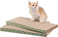 Cat Scratcher Cardboard Scratching Pads Scratch with Catnip 2PCS Reversible Corrugated Cardboard
