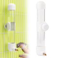 Hypeety 9.4 Fl Oz Leak-Proof Bird Water Bottle for Cage Clear No Spill Automatic Parrot Water Dispenser with Spring Valve for Small Parrots Budgies Finches Cockatiels Lovebirds (White, 9.4 oz/280 ml)