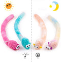 CHIWAVA 4 Packs 15 Inch Long Soft Plush Cat Toys Mice with Bell Rustle Sound Small Mouse Activity Interactive Toy