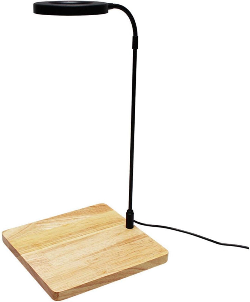 LED Aquarium Light 360 Degree Full Spectrum LED Light with Bamboo Board 10W Nano Fish Tank Light USB Powered Flat Nano A