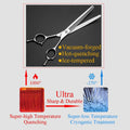 Moontay Professional 7.0" Dog Grooming Chunkers Scissors, Upward Curved Pets Grooming Thinning/Blending Shears - Japan 4