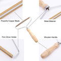 Carpet Pet Hair Remover, Portable Wooden Handle Lint Roller, Carpet Brush
