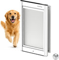 Automatic Dog Door for Door, Smart Dog Door with Collar Sensor, L