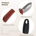 2 Pcs Professional Hoof Trimming Kit, Hoof Knife with Sharpener, Dual Grit Diamond Sharpening Rod, Ergonomic Handle for 