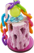Wontee Bird Calcium Teeth Grinding Chew Treats Toy for Parrot Parakeet Cockatiel Conure Gerbil Rat Mouse Guinea Pig Chinchilla