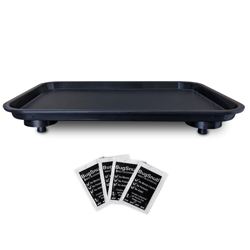 BugSnub Ant Proof Tray - Waterless, Moat Free Cat and Dog Food Tray for Crawling Pest Free Pet Food Feeding Station. Kitchen Sweets and Trash, Ant Free Platform.